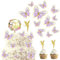 Gotetiso 15 Stück Cake Topper Fee Schmetterlinge Tortendeko Happy Birthday Tortendeko Dekoration Geburtstag Kuchen Dekoration Schmetterling Dekoration Cupcake Tortenaufleger Hochzeit Party
