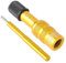 Sharplace Fahrrad-Vorderradgabel-Ventiladapter, Fahrrad-Luftgabel-aufblasbarer Ventiladapter für Federgabel, Gold