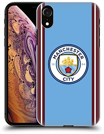 Head Case Designs Officially Licensed Manchester City Man City FC Home 2022/23 Badge Kit Hard Back Case Compatible With Apple iPhone XR