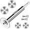 LitKiwi Coupe-tuyau intérieur en PVC (4 lames de scie) avec tige hexagonale de 6,35 mm, coupe-tuyau interne en plastique ABS, diamètre de 3,8 cm et 4,4 cm ou plus grand