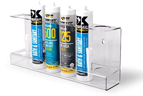 Wall Mountable Sealant Tube Rack Silicone Caulk Holder Trade Van Shed Storage