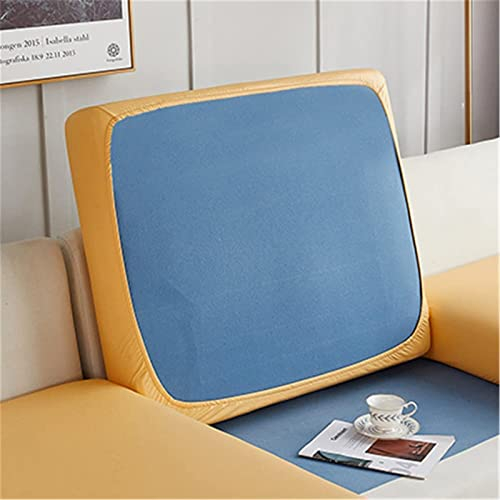 BXFUL Sofa Sitzkissenbezüge wasserdichte Leder Sofakissenbezüge Sofa Kissenbezüge Stretch Rückenlehnen Kissenbezug Couch Sofa Sitzbezug (Rückenlehnen,Gelb)