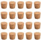 INCREWAY Lot de 20 bouchons coniques en liège en bois durable pour bouteilles de vin, bocaux en verre, 37 x 43 x 28 mm
