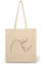 CLAMATO Tote bag tela in Cotone 100 % (38 × 42 cm) - Shopper in tessuto - Borse shopping - Canvas 130 g/m2 (Due visi)