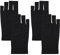 TIESOME UV-Schutzhandschuhe für Gel-Nagellampen, 2 Paare Professionelle UPF50+ UV-Schutzhandschuhe für Maniküre Hand UV-Schutz Fingerlose Handschuhe zum Schutz der Hände vor UV-Licht (Schwarz)