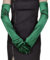 Damen Lange Handschuhe Lange Samthandschuhe,1920er Stil Handschuhe Abendhandschuhe Opern Handschuhe Warme Handschuhe,Für Hochzeitsempfang, Abschlussball, Maskerade, Party,Grün,65cm
