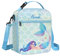 Clastyle Prinzessin Isolierte Lunchtasche Kinder Klein Kühltasche für Mädchen Wasserdichte Brotzeittasche für Picknick Schulen,Blaue Meerjungfrau