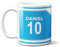 DECOHO - Mug club de football personnalisable avec prénom et numéro · Cadeau fan de foot · Marseille - 33 cl, Céramique - Imprimé en France - Blanc