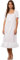 Nanxson Chemise De Nuit Victorienne en Coton pour Femme - Style Princesse Vintage à Manches Courtes/Longues (L, Manches Courtes Blanc)