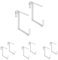 XCLOU Support pour jardinière Couleur Blanche - Support de bac à Fleurs Robuste et réglable en Largeur- Accroche jardinière en métal pour Le Balcon (Lot de 4)