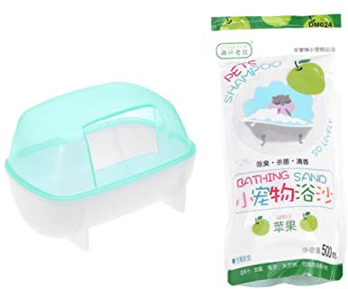 POPETPOP Sandbadezimmer Für Haustiere Chinchillas Und Hamster Badezimmer Behälter Mit Badesandreinigung