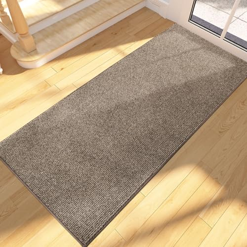 FCSDETAIL Dirt Trapper Indoor Door Mat 60 x 210 cm, Machine Washable Entrance Rug, Dog Doormat, Non-slip Inside Runner Rug for Hallway, Entryway, Kitchen