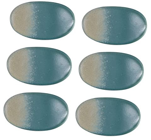 Cabilock 6 Piezas Soporte para Cubiertos Porta Cuchara Soportes para Palillos Cuchara De Cerámica Almohada De Palillos Resto De Palillos De Porcelana Palillos Chinos Cerámico Manual Decorar