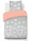 Vision - Parure de lit Réversible Ginko Gris - Set de Housse de Couette 140x200 cm avec 1 taie d'oreiller pour lit 1 Personne - 100% Coton