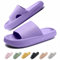 IDEINER Badeschuhe Damen Herren Hausschuhe Cozislides Original Slippers Wolken Pantoletten Rutschfest Weicher Super Dicker Sohle Badelatschen Cloudyzz Sommer Sandalen Pillow Slides Lila Gr. 40/41