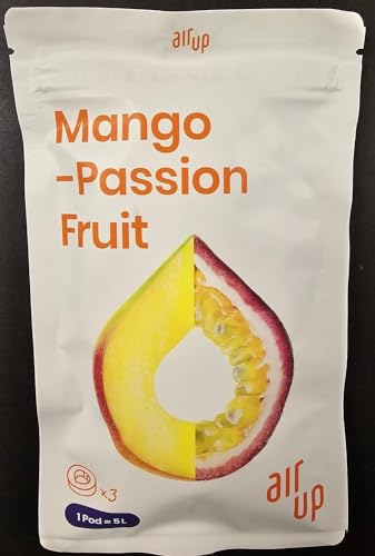 3 x Pod Mango-Maracuja Original Pod, Zubehör für Trinkflasche, aromatisierte Pads, 0 Kalorien (Mango-Maracuja)