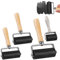 WIYETY 4 PCS Gummiwalze Gummiroller: Kleberwalze Gummiwalze Gummi, Linoldruck Farbwalze, Malerwalze Gummirolle, Gummiwalze für Tintenfarbblock, Stempeln, Drucken, Tapeten Kunsthandwerk 3,5/6/10cm