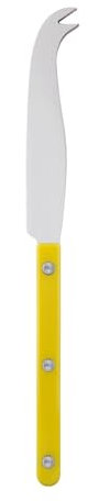 SABRE PARIS - Bistrot Cheese Knife - 9,4/24cm - Stainless Steel Knife - Dishwasher Safe - Shiny Yellow