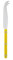 SABRE PARIS - Bistrot Cheese Knife - 9,4/24cm - Stainless Steel Knife - Dishwasher Safe - Shiny Yellow