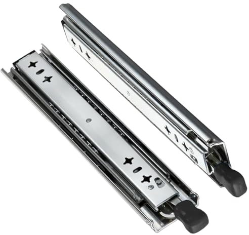 MOCNT 1 Pair Heavy Duty Drawer Runners with Lock 800mm Drawer Rail Runners 68kg Load Capacity Ball Bearing Drawer Slides Locking Sliding Full Extension Car Truck Rail Runners