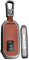 TECART Porte-clés de voiture compatible avec Kia K5 K7 K8 Optima NIRO Cadenza Carnival Soul Stinger Rio Ceed EV6 Sorento Porte-clés en cuir 7 boutons A noir marron
