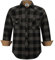 Coevals Club Herren Holzfällerhemd Flanellhemd Langarm Kariertes Druckknöpfe Baumwolle mit Tasche Normale Passform Freizeithemd (New GrünSchwarz #19 XL)