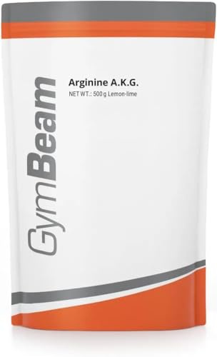 GymBeam Arginina AKG in Polvere, L-Arginina Alfa Chetoglutarato 5000 mg a Porzione, Amminoacido Essenziale per la Produzione di Ossido Nitrico (500 g, Lemon - Lime)