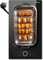 Placa de Induccion 2 Fuegos Flexible con Enchufe Disaenvir, Vitroceramica Induccion 30 cm 3500W, Encimera Induccion Eléctrica de 230v, 9 Niveles, Función Boost, Temporizador, Bloqueo Para Niños, Negro