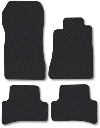 Mercedes C-Class Estate [W202] (1993-2000) 5mm Rubber Car Mats Compatible with Accessories Premium Durable Tailored Fit Heavy-Duty Floor Mats Set Accessory Waterproof Durable Custom Fit Water