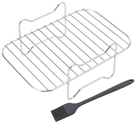 Air Fryer Rack, Non Stick Fryer Rack, Stainless Steel Multi Layer Rack for DZ201 401, Dishwasher Safe Grill Rack for Air Fryer