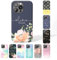 Tirita Personalised Phone Case for iPhone 7 Plus & 8 Plus – Hard Case or Cover With Custom Name or Initials – Cute Personalised Gift for Women or Girls [17. Floral Pink English Roses]