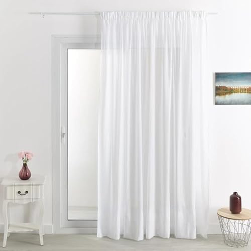 Tenda ignifuga non fuoco, 300 x 260 cm, con nastro arricciante, sicurezza rinforzata, pronta da applicare