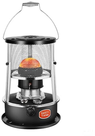 Portable Kerosene Heater, Non-Electric Heater for Tent Cooking Ice Fishing Home and Survival Emergency, Black