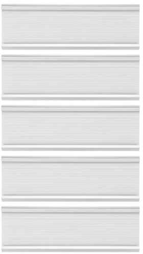 PATIKIL 5 Pack Porta Placas Para Puerta O Pared Porta Placas Plateado | De Aluminio, Adecuado Para Imagen De 2x7.1, Para Oficina Sala De Reuniones Empresarial