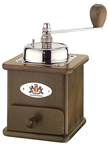 Zassenhaus Brasilia Dark Coffee Mill/Grinder, Beech