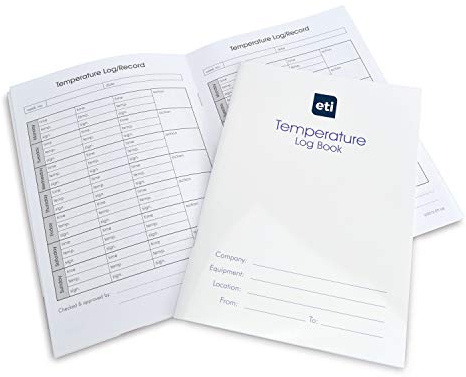 ETI A5 temperature log book - single
