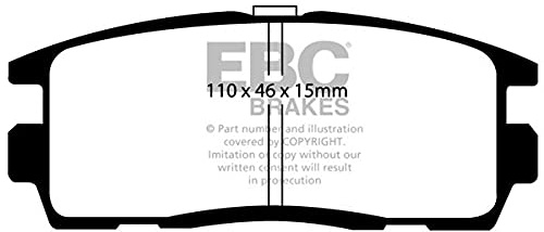 EBC Brakes DP61797 Green stuff Brake Pads 6000er-Serie