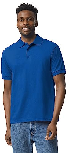 Gildan Adult DryBlend Jersey Short Sleeve Polo Shirt (2XL) (Royal)