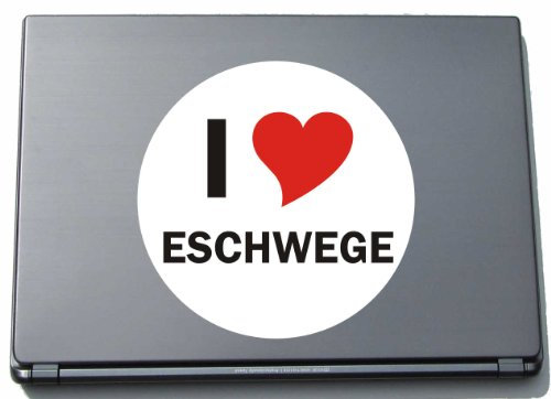 I Love Aufkleber - 210 mm mit Stadtname ESCHWEGE - Decal - Sticker - Laptop - Notebook - Laptopaufkleber - E-Reader - JDM - Die Cut - OEM - Sticker - JDM - Die Cut - OEM