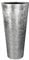 VIVANNO Pflanzkübel Blumenkübel Pflanzgefäß Fiberglas Silber Rondo Classico - 80 x 38 cm