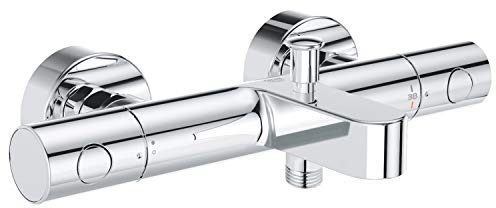 Grohe Grohtherm 1000 Cosmopolitan Wannenthermostat SCHUTZ vor zu heißen Temperaturen durch SafeStop 34215002 Chrom Ohne Brausegarnitur
