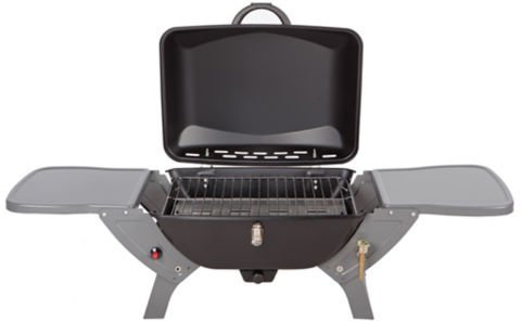 Crusader Portable Gas Barbeque BBQ Combo Wheel Trolley Table Top Cooker