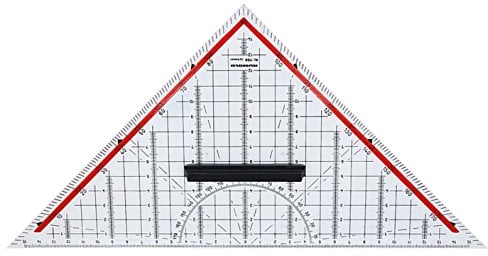 Rumold TZ- und Geometriedreieck/1158 32,5cm transparent Kunststoff