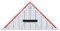 Rumold TZ- und Geometriedreieck/1158 32,5cm transparent Kunststoff