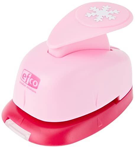 efco 1790059 Stanzer S, Schneeflocke Motivstanzer, Kern: Metall, Pink, 6 x 4 x 4,5 cm