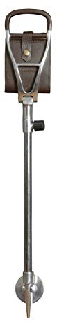 Classiccanes Sitzstock Polo mit echtem Ledersitz braun