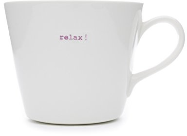 Keith Brymer Jones KBJ-0080 Word Range Standard Bucket Mug, 350ml, Relax
