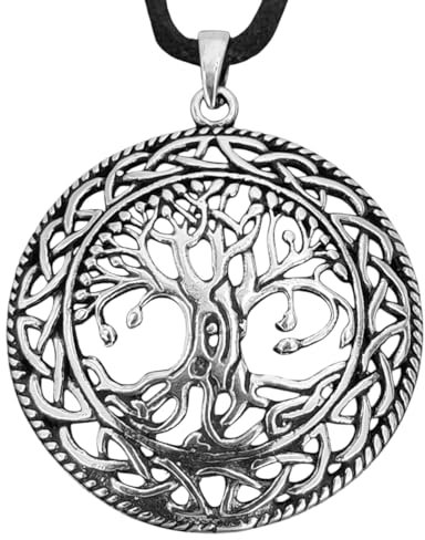Grande vita albero Ciondolo in argento Sterling 925 Yggdrasil