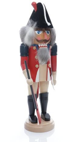 Rudolphs Schatzkiste Nußknacker Englischer Offizier Höhe= 40cm NEU Weihnachten Seiffen Nutcracker Nüsse Erzgebirge Winter Dekoration Holzkunst Holz Weihnachtsmann Christmas Walnuss