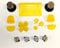Greenzone ® PS4 Clear Yellow Mod Kit with Nickel Action Buttons & 338 Solid Bullet Thumbs (UK Company)